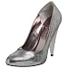 Paris Hilton Women's Chico Pump,Silver Metallic,7 M US