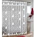 Christmas Snowman Lace Shower Curtain