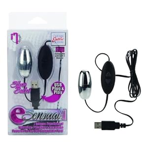 California Exotic Novelties Esensual - Usb Powered 7-function Stimulator Bullet, Silver