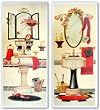 Girly Bath and Glamour Bath Set by Lisa Danielle 20"x8" Art Print Poster