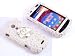 Smile Case 3D White Pearl Bling Rhinestone Crystal Full Cover Case for Sprint Samsung Galaxy S Epic 4G (Epic4G-3D White Flower White Pearl)