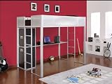 Powell Rock & Roll Full Size Study Loft Bunk Bed (ships in 2 cartons)