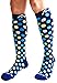 Compression Socks for Women and Men - Ocean Dots, Medium