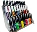 Elegant 30 Piece Color Nail Lacquer with Display Rack (Nail Art Brush Style) Combo Set + 6 Sets of Scented Nail Polish Remover - Magical