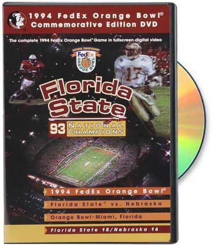 Florida St. Seminoles 1993 National Champions Orange Bowl DVD