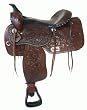 DOUBLE T Close Contact Floral Western Pleasure Saddle