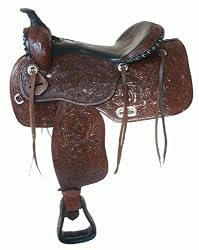 DOUBLE T Close Contact Floral Western Pleasure Saddle