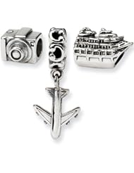 Reflection Beads Silver Travel Bug Boxed Bead Set