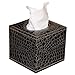 FUBARBAR PU Leather Cube Square Roll Tissue Box Cover