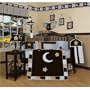 GEENNY Designs Brown Blue Star & Moon 13-PCS CRIB BEDDING SET