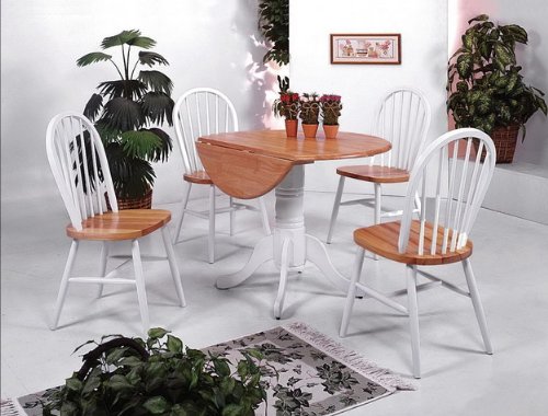 5PC 40 Drop Leaf Chairs Set