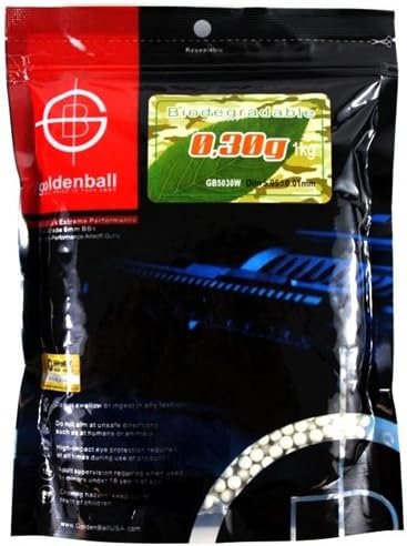 GoldenBall 0.30g Bio Series Professional Sport Airsoft 6mm JDM Spec Japanese Domestic Market Grade Performance BBS - White - 3333rd Bag