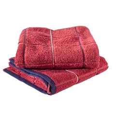 Buscher 20174-230 Handtuch Set 2 teilig Baumwoll Jacquard garngef�rbt rot