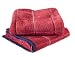 Buscher 20175-230 Duschtuch Set 2 teilig Baumwoll Jacquard garngef&auml;rbt rot