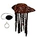 Tigerdoe Pirate Hat with Dreadlocks - Tricorn Pirate Hat - Caribbean Pirate Hat - Pirate Costume Accessories (3 Piece Set)