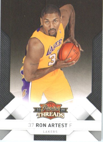2009 /10 Panini Threads Basketball Card # 56 Ron Artest Los Angeles Lakers Mint Condition - Shipped In Protective ScrewDown Display Case!