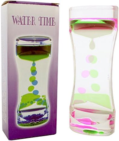 Fantastic Deals Liquid Bubble Timer Drop Motion Sensory Play Toy Desk Decor (Pink / Green)