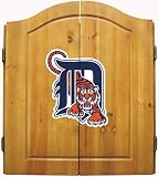 Detroit Tigers MLB Dart Board w/Cabinet