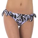Mossimo&reg; Black: Paisley Floral Side-Tie Swim Bottoms- Lavender/ Brown