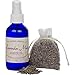 Fat Squirrel Herbals, LLC Lavender Mist Home Aromatherapy Body and Room Spray in Cobalt Blue Glass with Organic Lavender Sachet