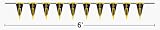 University of Michigan Wolverines Pennant String (6 foot)