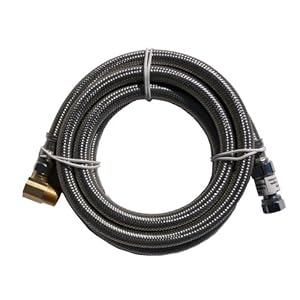 Watts MFS SCC72-66EPB Floodsafe 3/8-by-3/8-by-72-Inch Stainless Dishwasher Connector with Elbow Watts MFS SCC72-66EPB Floodsafe 3/8-by-3/8-by-72-Inch Stainless Dishwasher Connector with Elbow