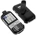 Palm Treo Sprint Centro 690 Smartphone Accessory Bundle - Black Swivel Belt Clip Holster + Rapid Car Charger + Premium Reusable LCD Screen Guard Protector with Lint Cleaning Cloth