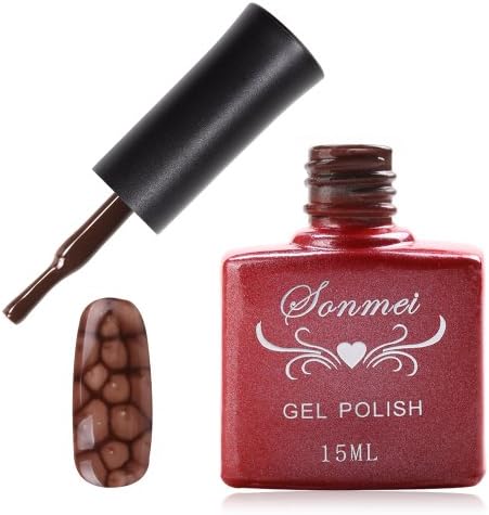 Janmei 1X 15Ml Soak Off Snake Skin Nail Art Tips Polish Led Uv Gel Lamp Diy Q41 Brown
