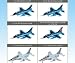 現用機コレクション第20弾 がんばろう日本、甦れ！F－2B 航空自衛隊 T-4 童友社（全６種フルコンプセット）_s-1