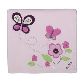 CoCaLo Sugar Plum Appliquéd Sherpa Blanket