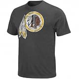 NFL Men's Washington Redskins Vintage Logo III Short Sleeve Basic Tee (Charcoal Heather, X-Large)