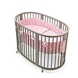 Stokke Sleepi Bedding Set, Dots Pink