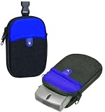 Vanguard Beneto 6C Blue Zipper Top Camera Pouch with Small Extra Front Pocket