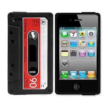Set A Shopping Price Drop Alert For Silicone Cassette Tape Case / Skin / Cover for iPhone 4