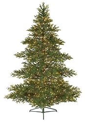 7.5' Pre-Lit Layered Balsam Artificial Christmas Tree - Clear Lights