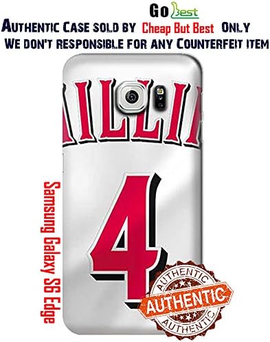 S6 Edge Case, MLB - Cincinnati Reds #4 Brandon Phillips - Samsung Galaxy S6 Edge Case - High Quality PC Case