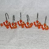 Gold Fish Resin Shower Curtain Hooks