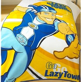 Lazy Town Fleece Blanket, Multi, 130 x 180 Cm