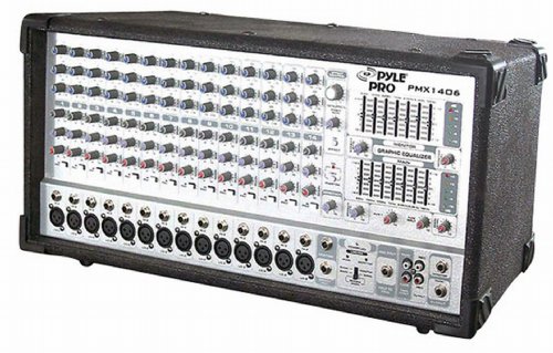 Pyle-Pro PMX1406 - 14 Channel 1200 Watts Powered Mixer