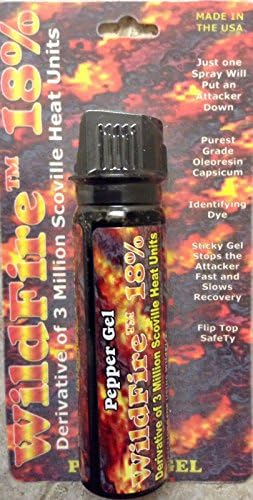 HOTTEST!!! Wildfire 18% Sticky Pepper GEL Spray FLIP TOP 4 oz Self Home Defense