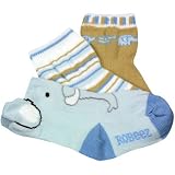 Robeez Organic Elephant Socks, Multi, 0-6 Months
