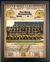 Buy 1966 Green Bay Packers Super Bowl I Champions 11 x 13 Plaque from Healy Pro by Healy Pro