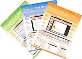 Microsoft Office 2007 Home & Student Quick Reference Card Bundle-3 MS Office Productivity Software Quick Start Training Cards: Learn Word, Excel & PowerPoint. Computer Shortcuts, Cheats, Tips & Tricks Guides. 6 Pages Ea, Tri-Fold. Stores Easy. (Software Quick Reference Cards)