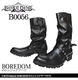 【BOREDOM0056】【送料無料】星形スタッズ付クロスベルトエンジニアブーツ☆ボアダム☆靴 DLC