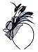 AM CLOTHES Fascinators Hat for Women with Hair Clip Tea Party Derby Black
