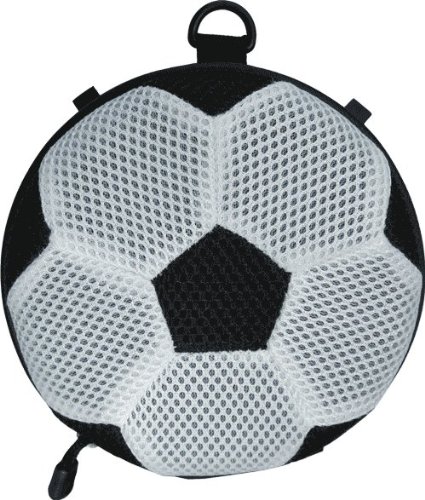 Portable Speakers and Case, Compatible with all Ipods and MP3 players. -Soccer series - Includes shoulder strap - Black/White