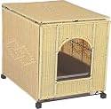 Mr. Herzher's Litter Pan Cover - Natural Wicker Large - L 20"L X 16"W X 19"H