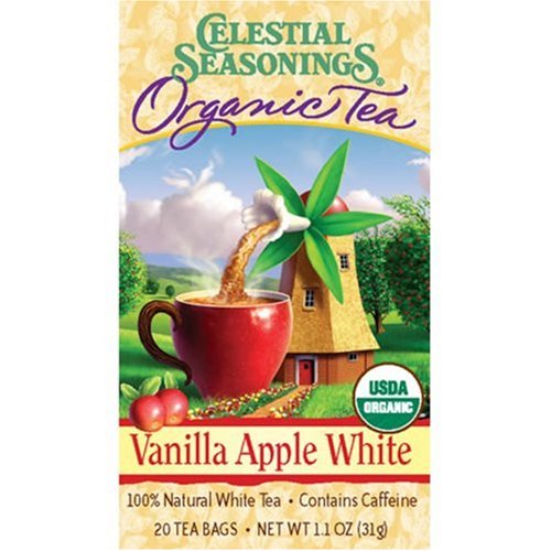 Celestial Seasonings Organic Tea, Vanilla Apple White, Tea Bags, 20-Count 1.4-Ounce (Pack... by Celestial Seasonings