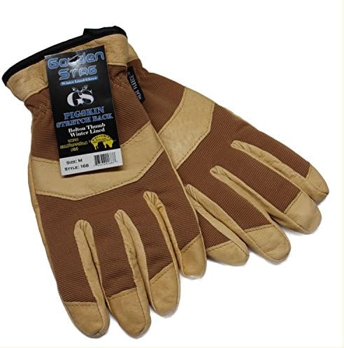 Golden Stag Pigskin Winter Lined Glove- Medium