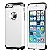 LUVVITT [Ultra Armor] Shock Absorbing Case Best Heavy Duty Dual Layer Tough Cover for Apple Phone 6 / Phone 6s - Black/White